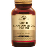 Super Starflower Oil 1300 mg (300 mg de GLA permière pression à froid) 60 softgels - Solgar - Acides Gras essentiels (Omega) - 1-Super Starflower Oil 1300 mg (300 mg de GLA permière pression à froid) 60 softgels - Solgar
