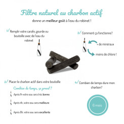 Charbon actif Binchotan recharge 1 pièce - Black+Blum - Charbon végétal activé & levures - 3