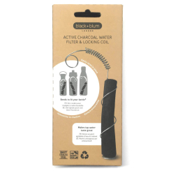 Binchotan Aktivkohle 1 Stück mit Metallspiralhalter - Black+Blum - Aktivierte Pflanzenkohle & Hefen - 3