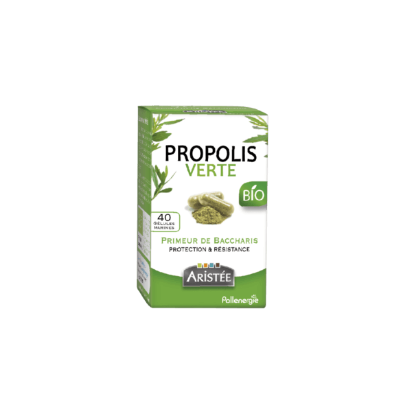 Propolis verte BIO de Baccharis 40 gélules - Aristée - Produits de la Ruche - 1