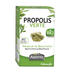 Propolis verte BIO de Baccharis 40 gélules - Aristée - Produits de la Ruche - 1