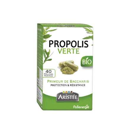 Bio grünes Propolis von Baccharis 40 Kapseln - Aristée - Bienenstockprodukte - 1