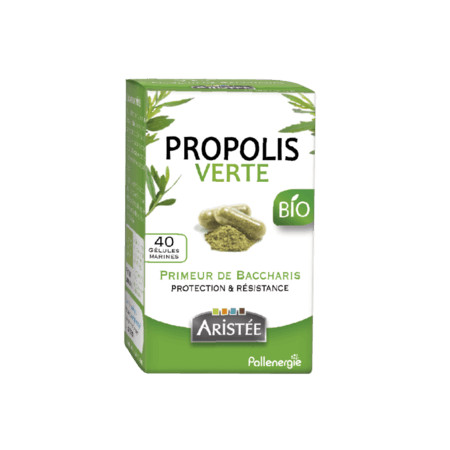 Propolis verte BIO de Baccharis 40 gélules - Aristée - Produits de la Ruche - 1