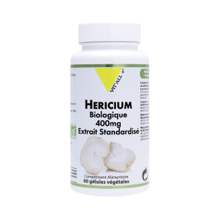 Hericium BIO Extrait standardisé 400 mg 60 gélules végétales - Vitall+ - 1 - Herboristerie du Valmont