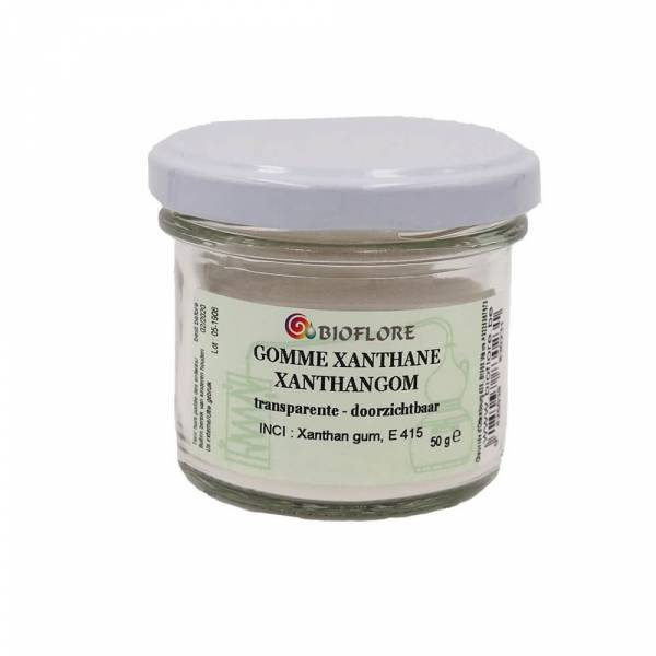 Gomme Xanthane transparente en poudre 50 gr - Bioflore - 1 - Herboristerie du Valmont