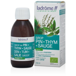 Sirop Pin + Thym + Sauge Bio 150 ml - Ladrôme  - Sirops de l'herboriste - 1