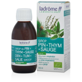 Sirop Pin + Thym + Sauge Bio 150 ml - Ladrôme - Sirops de l'herboriste - 1-Biologische pijnboom-, tijm- en saliesiroop 150 ml - Ladrôme