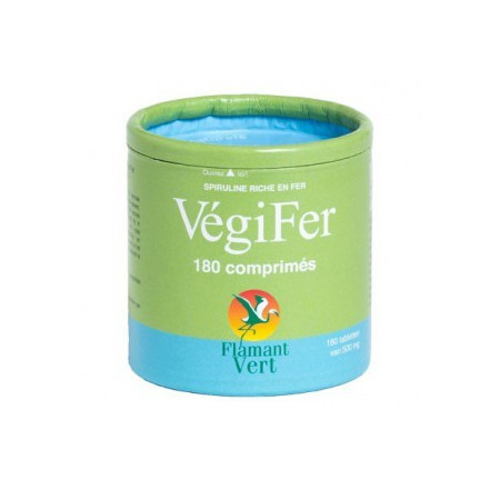 Végifer 180 comprimés de 500 mg - Flamant Vert - Gélules de plantes - 1