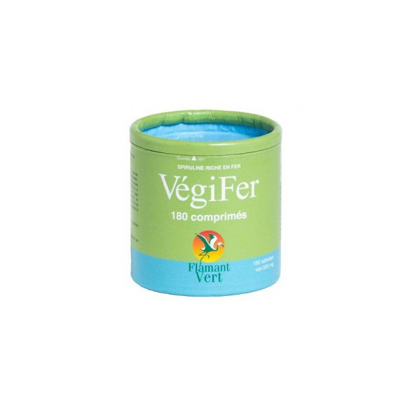 Végifer 180 comprimés de 500 mg - Flamant Vert - Gélules de plantes - 1