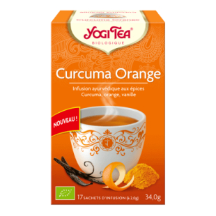 Yogi Tea 'Curcuma Orange' Bio 17 sachets - Thé Ayurvedic - <p>Infusion ayurvédique aux épices : curcuma, réglisse, cannelle</p> Yogi Tea 'Curcuma Orange' Bio 17 sachets - Thé Ayurvedic - <p>Infusion ayurvédique aux épices : curcuma, réglisse, cannelle</p>