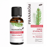 Synergie d'huiles essentielles - Bio 'Force et vitalité' 30 ml - Pranarôm - <p>Composition olfactive dynamisante et stimulante, 