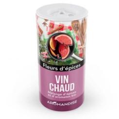 Fleurs d'épices Vin chaud Tube poudreur 50 gr BIO - Aromandise - Epices en vrac, aromates et condiments - 1