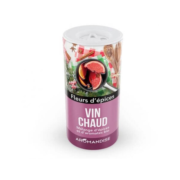 Fleurs d'épices Vin chaud Tube poudreur 50 gr BIO - Aromandise - Epices en vrac, aromates et condiments - 1