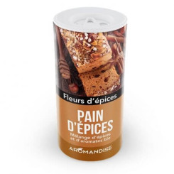 Fleurs d'épices Pain d'épices Tube poudreur 50 gr - Aromandise - Epices en vrac, aromates et condiments - 1