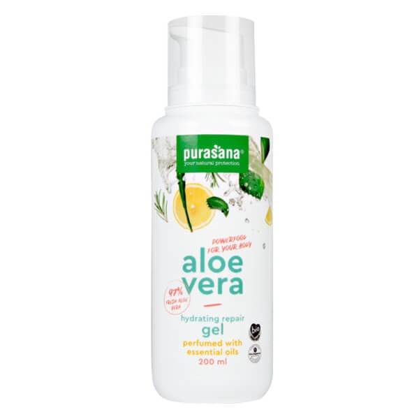 Aloe vera Gel pur parfumé à l'huile essentielle 200 ml BIO - Purasana - Aloé-vera  + - 1