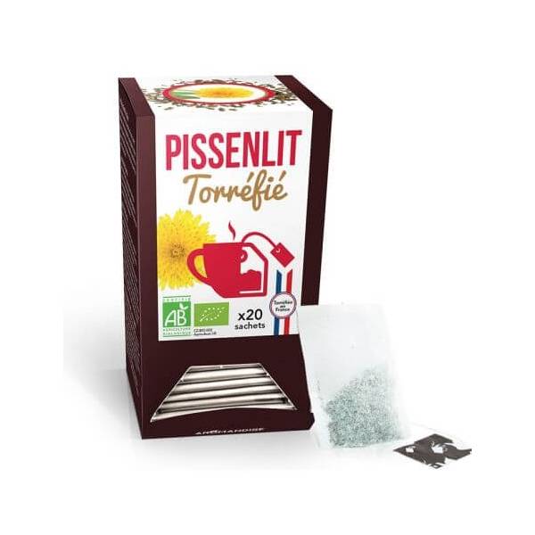 Racine de Pissenlit torréfiée 20 sachets BIO - Aromandise - Tisanes en infusettes - 1