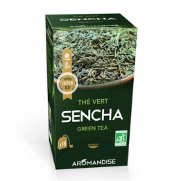 Sencha Grüner Tee 18 Bio-Beutel - Aromandise - Kräutertees im Teebeutel - 1