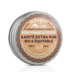 Beurre de Karité Extra pur BIO 100 ml - Oléanat - Beauté et hygiène - 1