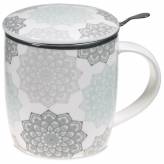 Tisanière Mandala en porcelaine avec filtre - Accessoires autour des tisanes et du thé - 1-Tisanière Mandala en porcelaine avec filtre