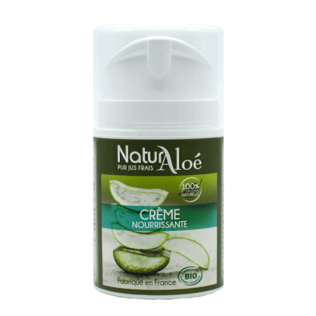Crème de jour nourrissante Aloe vera BIO 50 ml - Natur Aloé - Aloé-vera  + - 1