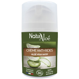 Crème anti-rides Aloé vera BIO 50 ml - Natur Aloé - Aloé-vera  + - 1