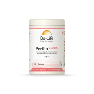 Perilla 500 Omega 3 BIO 120 gélules - Be Life - 1 - Herboristerie du Valmont Perilla 500 Omega 3 BIO 120 gélules - Be Life - 1 - Herboristerie du Valmont