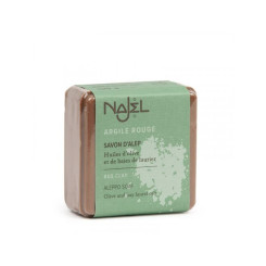 Savon d'Alep Argile rouge 100 g - Najel - Hygiène au quotidien - 1