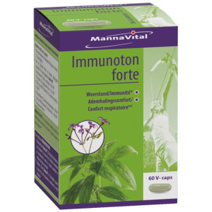 Immunoton forte 60 capsules - Mannavital - Défenses naturelles - Immunité  - 1