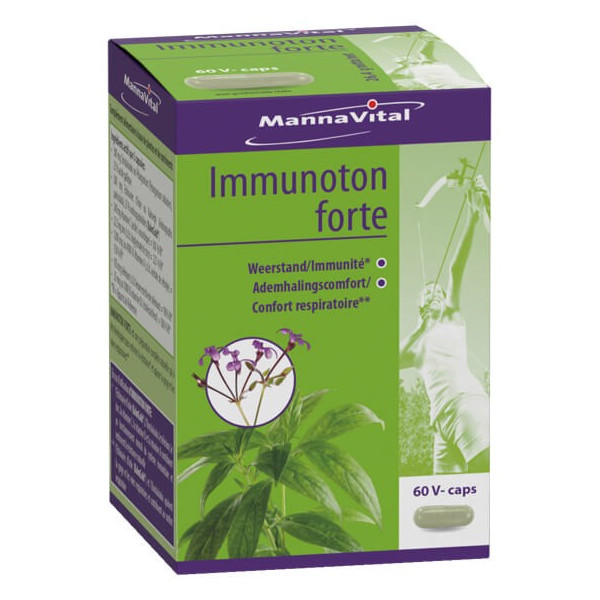 Immunoton forte 60 capsules - Mannavital - Défenses naturelles - Immunité  - 1