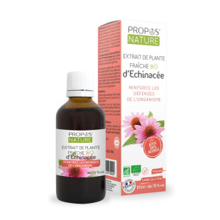 Extrait de plante fraîche d'Echinacée BIO - Echinacea purpurea 50 ml - Propos'Nature - 1 - Herboristerie du Valmont