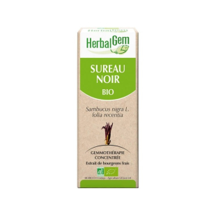 Sureau noir bourgeon Bio - Sambucus nigra Macérat - 15 ml - Herbalgem - 1 - Herboristerie du Valmont Sureau noir bourgeon Bio - Sambucus nigra Macérat - 15 ml - Herbalgem - 1 - Herboristerie du Valmont