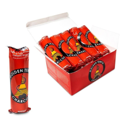 40-mm-Räucherkohle – Schachtel mit 10 Rollen à 10 Glutstücken – Weihrauch, traditionelle Harze & Räucherung – 2