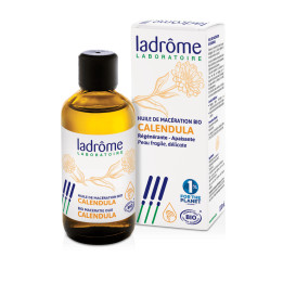 Huile de Calendula (Souci) Bio 100 ml - Ladrôme - Huiles végétales, beurres et baumes - 1