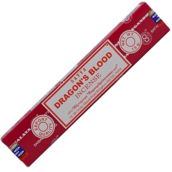 Räucherstäbchen – Drachenblut 15 g – Satya – Räucherwerk, traditionelle Harze & Begasung – 1