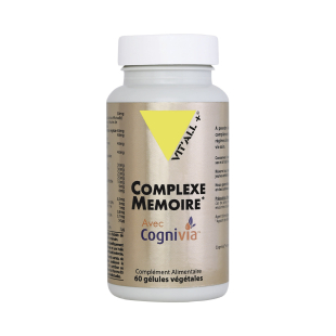 Complexe mémoire avec Cognivia - 60 gélules - Vitall+ - Mémoire - Concentration - Hyperactivité - 1 Complexe mémoire avec Cognivia - 60 gélules - Vitall+ - Mémoire - Concentration - Hyperactivité - 1