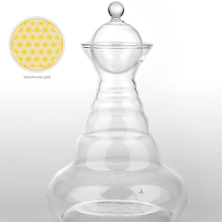 Carafe Alladin Fleur de vie gravée Or - 1.3L - Nature's design - Carafe Alladin - 1