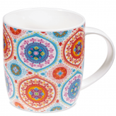 Tisanière Mandala bleu en porcelaine avec filtre - Accessoires autour des tisanes et du thé - 2