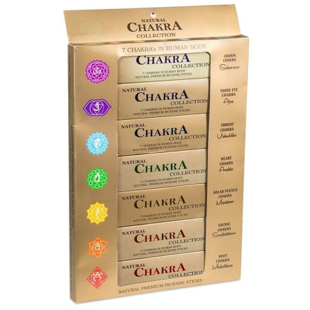 7-Chakra-Räucherstäbchen-Set – 15 g – Traditionelle Räucherwaren, Harze & Räucherwerk – 1