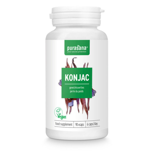 Konjac Bio 120 gélules - Purasana - Gélules de plantes - 1