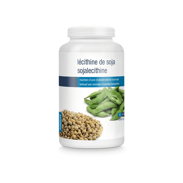 Lécithine de soja 1200 mg 90 caps - Purasana - Dérivés du Soja et Lécithine - 1