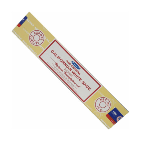 Encens en baguette - Sauge Blanche californienne 15 gr - Satya - Encens, Résines Traditionnelles & Fumigation - 1