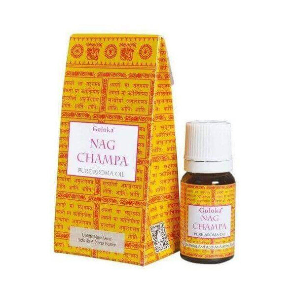 Huile parfumée - Nag Champa 10 ml - Goloka - Encens, Résines Traditionnelles & Fumigation - 1
