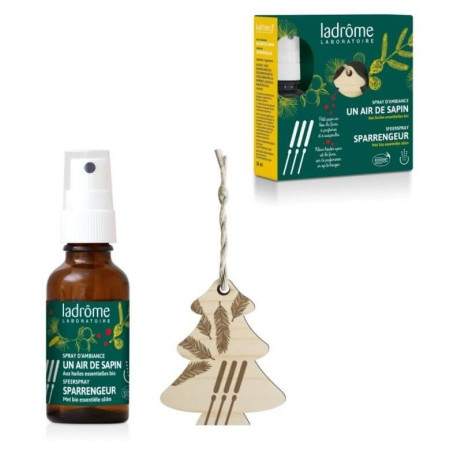 Parfum d'ambiance - Un Air de sapin aux huiles essentielles bio spray 30 ml - Ladrôme - Huiles essentielles - 1 Parfum d'ambiance - Un Air de sapin aux huiles essentielles bio spray 30 ml - Ladrôme - Huiles essentielles - 1
