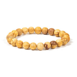 Bracelet de perles en bois de Palo Santo - 8 mm - Lithothérapie - Lithothérapie - Pierres de Santé - Bijoux - 1