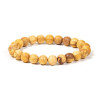 Bracelet de perles en bois de Palo Santo - 8 mm - Lithothérapie - Lithothérapie - Pierres de Santé - Bijoux - 1