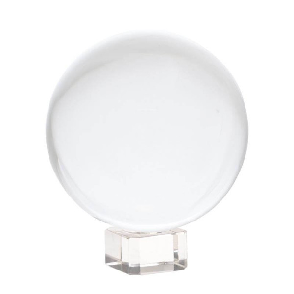 Sphère de Cristal 6 cm sur base en verre - Idées Cadeaux - 1
