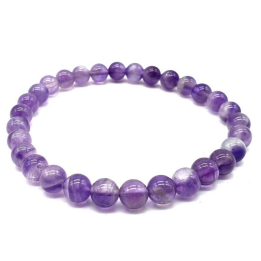 Amethyst-Armband – 6 mm – Lithotherapie – Kristallheilung – Heilsteine – Schmuck – 1