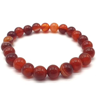 Bracelet Cornaline Rubanée - 8 mm - Lithothérapie - 1 - Herboristerie du Valmont Bracelet Cornaline Rubanée - 8 mm - Lithothérapie - 1 - Herboristerie du Valmont