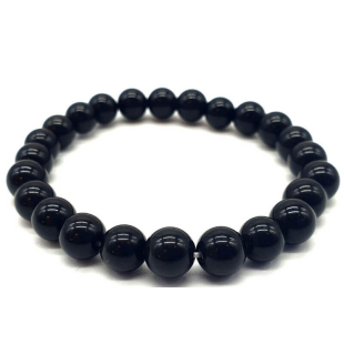 Bracelet Obsidienne noire - 8 mm - Lithothérapie - 1 - Herboristerie du Valmont Bracelet Obsidienne noire - 8 mm - Lithothérapie - 1 - Herboristerie du Valmont