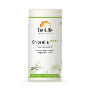 Chlorella 500 Bio 200 tablettes - Be-Life - 1 - Herboristerie du Valmont